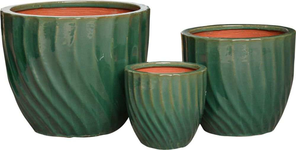 Ulkoruukku Ronja vihreä M 24 x 27 cm