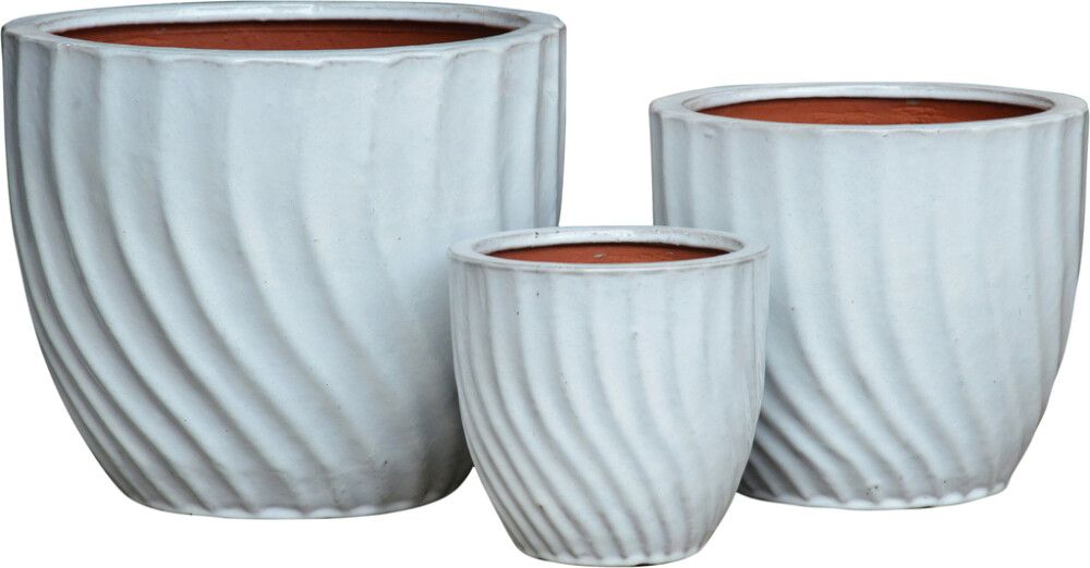 Ulkoruukku Ronja valkoinen L 30 x 35 cm