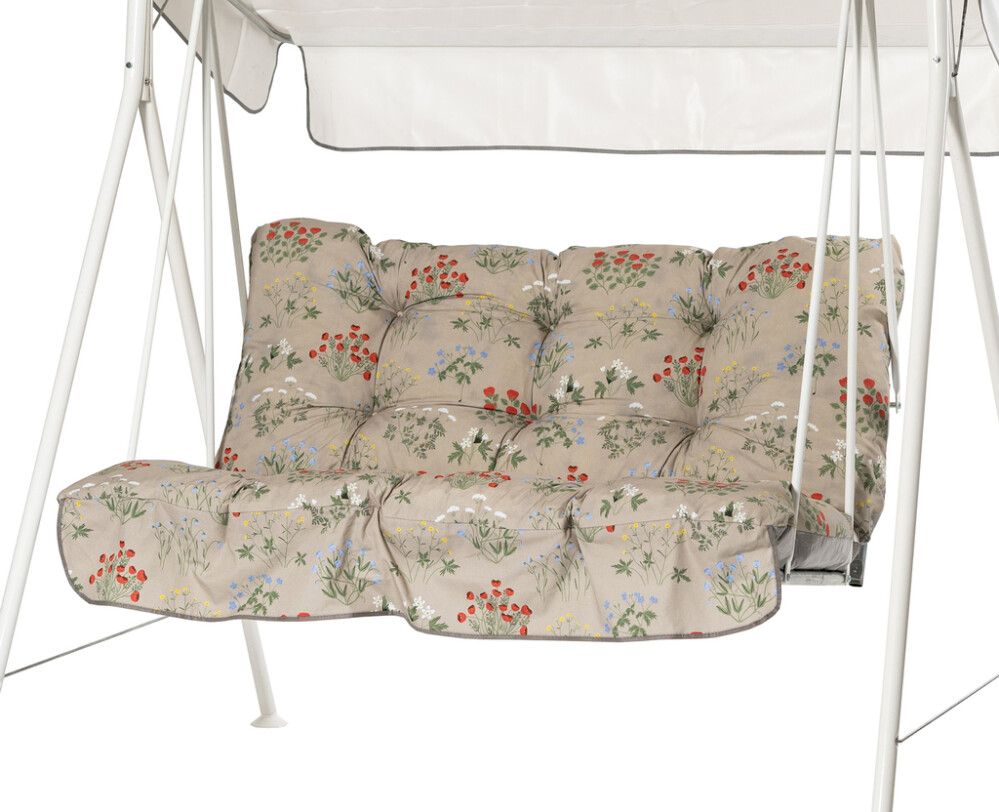 Pehmuste Varax Duo/Duetto keinu beige kukkakuvio