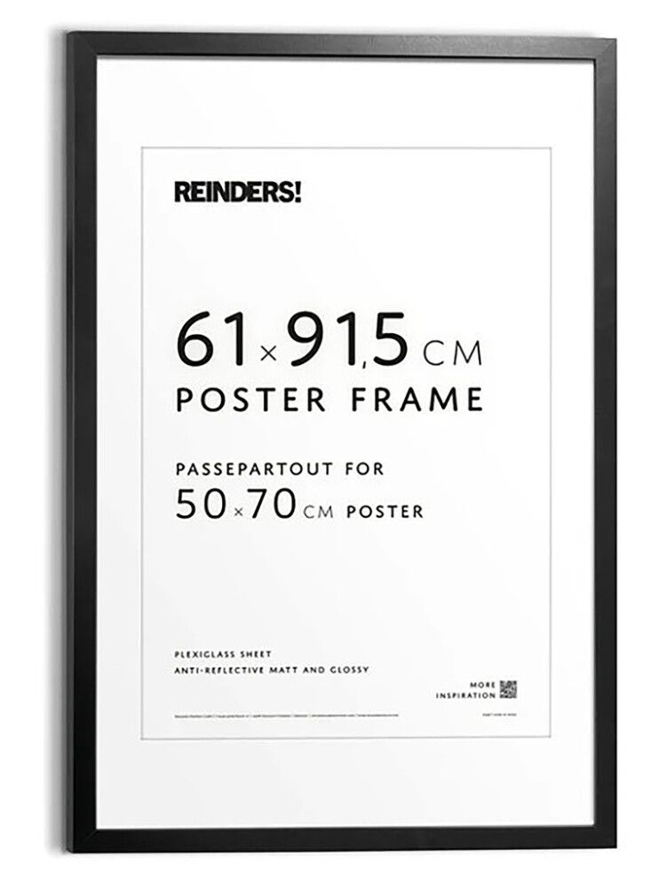Julistekehys Reinders musta 61 x 91,5 cm