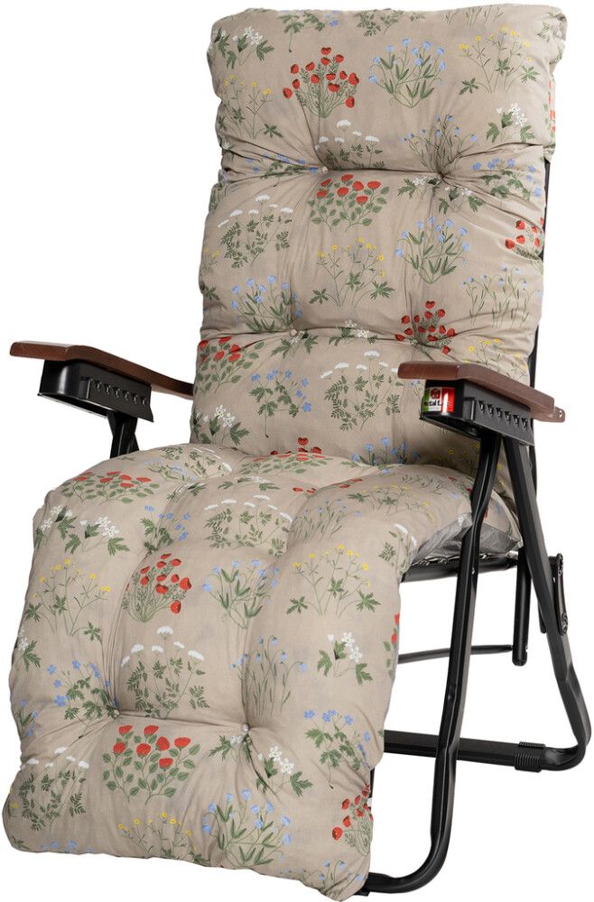 Tuoli Varax Baden Baden kukkakuvio musta runko