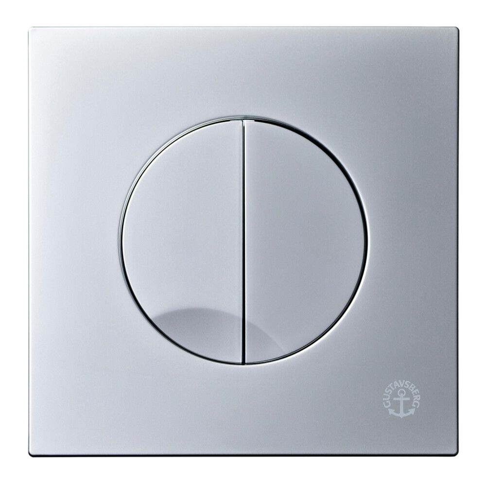 Huuhtelupainike Gustavsberg Mekaaninen 3/6 L Duo Mattakromi