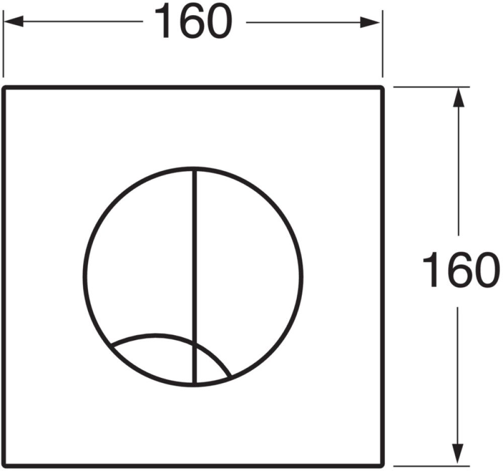 Huuhtelupainike Gustavsberg Mekaaninen 3/6 L Duo Mattakromi