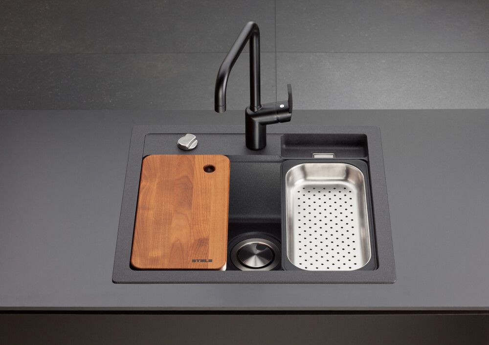 Keittiöallas Stala Combo musta 51 x 57 cm