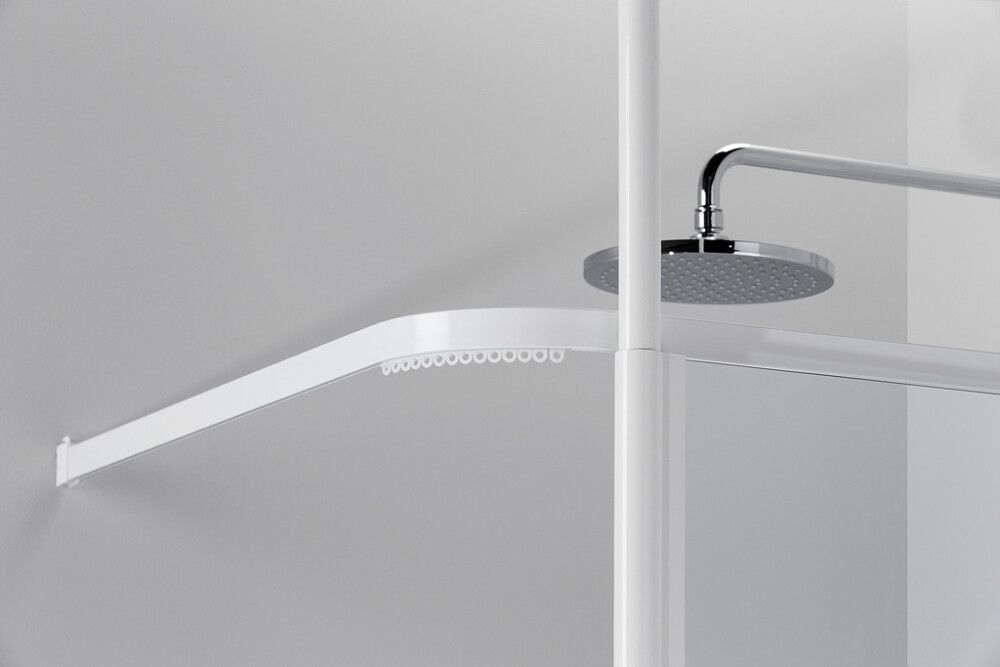 Suihkuverhokisko Vihtan 900 x 900 mm Matta-alumiini