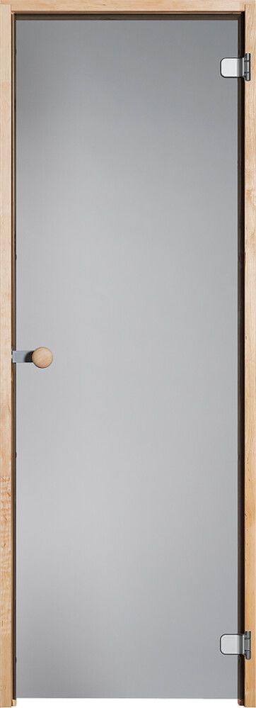 Saunan lasiovi Vihtan Harmaa Tervaleppäkarmi