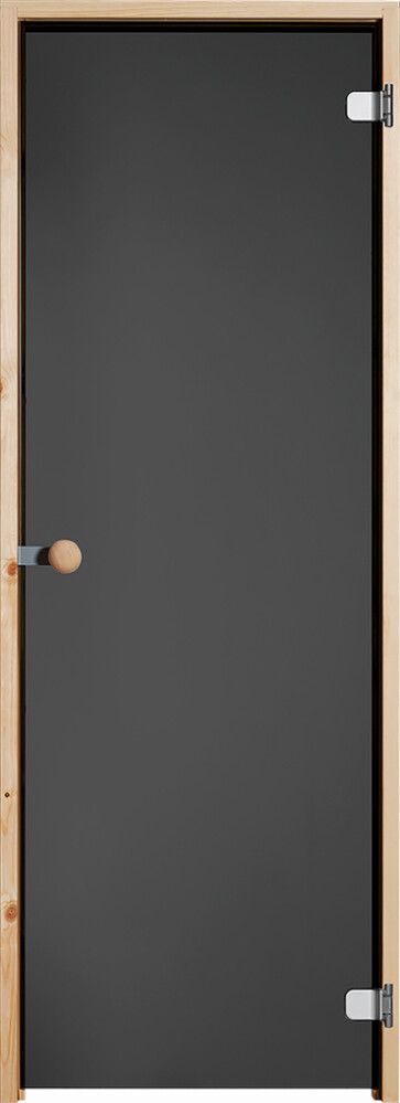 Saunan lasiovi Vihtan Musta lasi Mäntykarmi