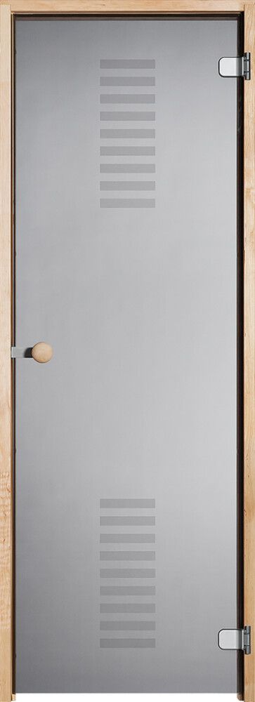 Saunan lasiovi Vihtan Harmaa Viiva Tervaleppäkarmi