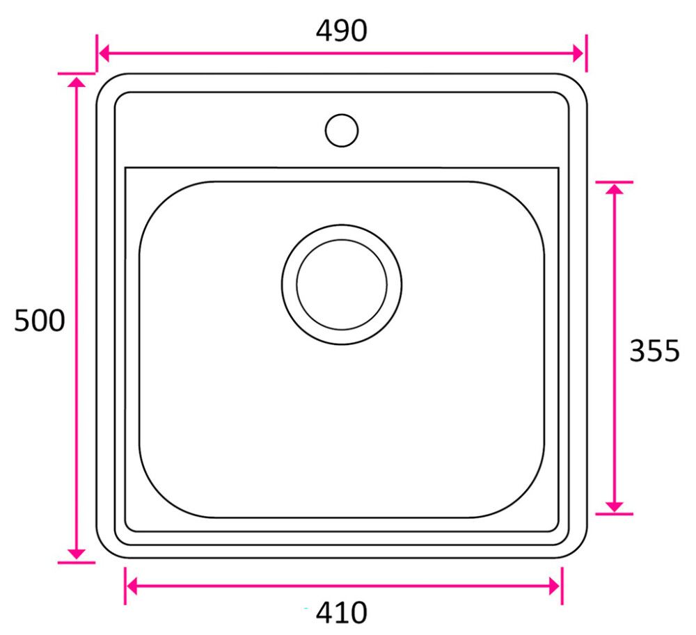 Keittiöallas Stala Standard-T41 RST 49 x 50 cm