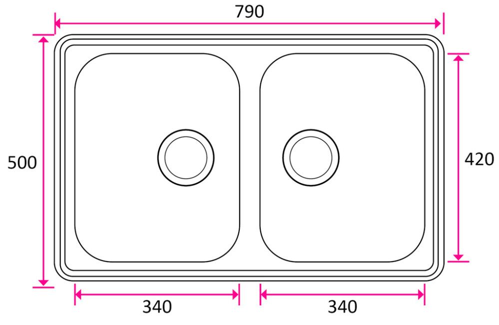 Keittiöallas Stala Standard-T34-34 RST 79 x 50 cm
