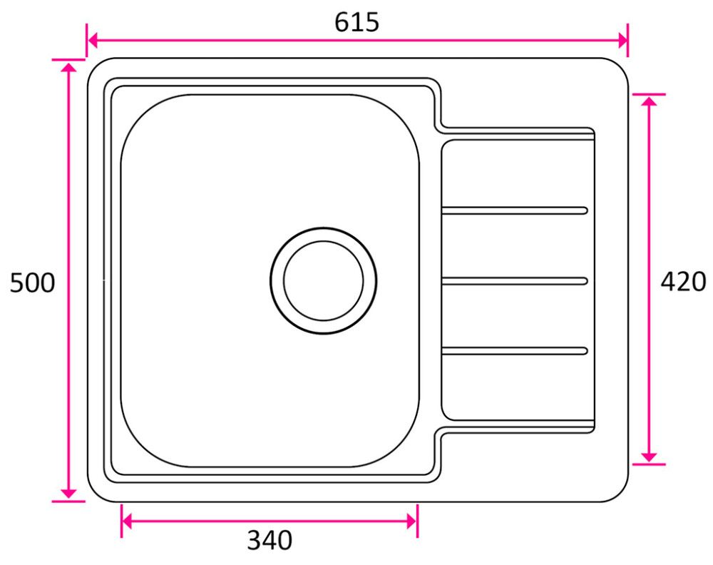 Keittiöallas Stala Standard-TD34 RST 61,5 x 50 cm