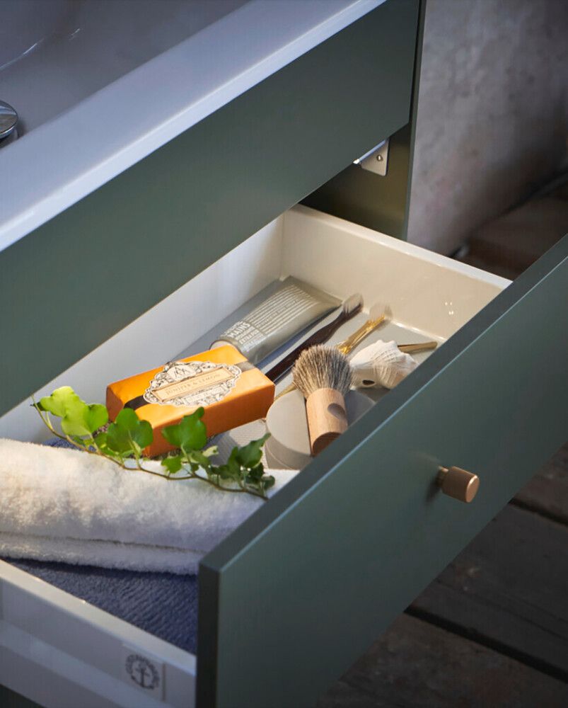 Allaskaappipaketti Gustavsberg Graphic vihreä 60 cm