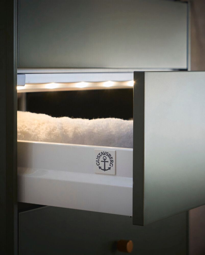 Allaskaappipaketti Gustavsberg Graphic vihreä 60 cm