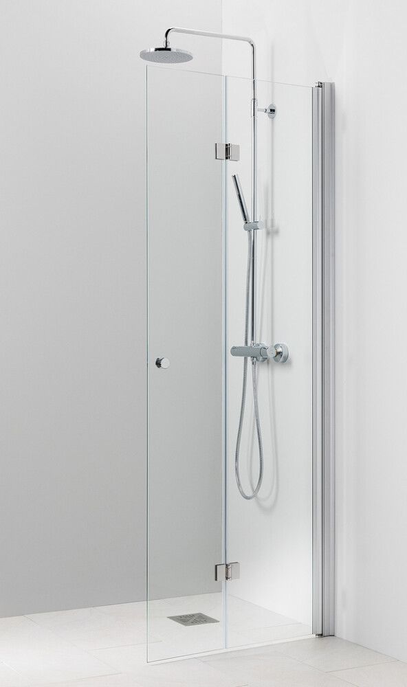 Taittuva suihkuseinä Vihtan Pisara 5 Kirkas 80 cm