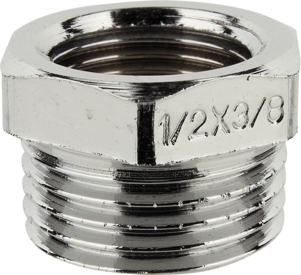 Supistusnippa 1/2" UK x 3/8" SK Kromattu