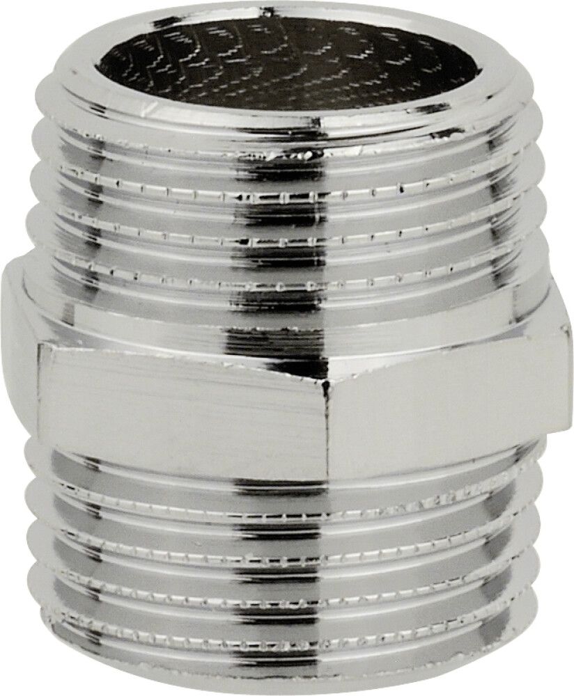 Kaksoisnippa Messinkiä 3/8" Kromattu