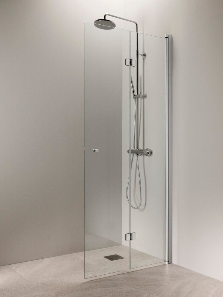 Taittuva suihkuseinä Vihtan Puro 5 nuppivedin kirkas matta