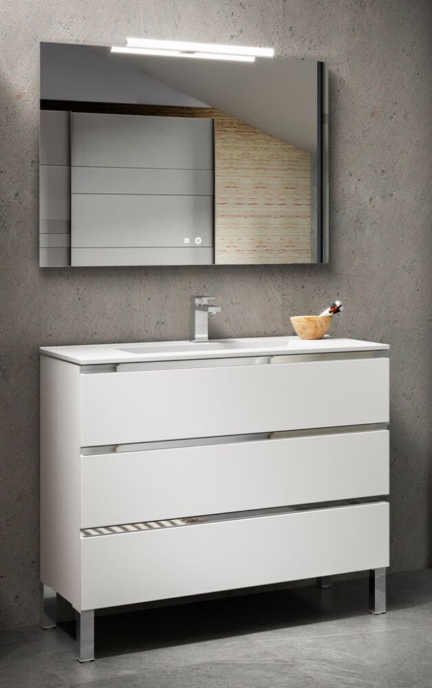 Kylpyhuonekaluste Ordonez Malaga mattavalkoinen 100 cm