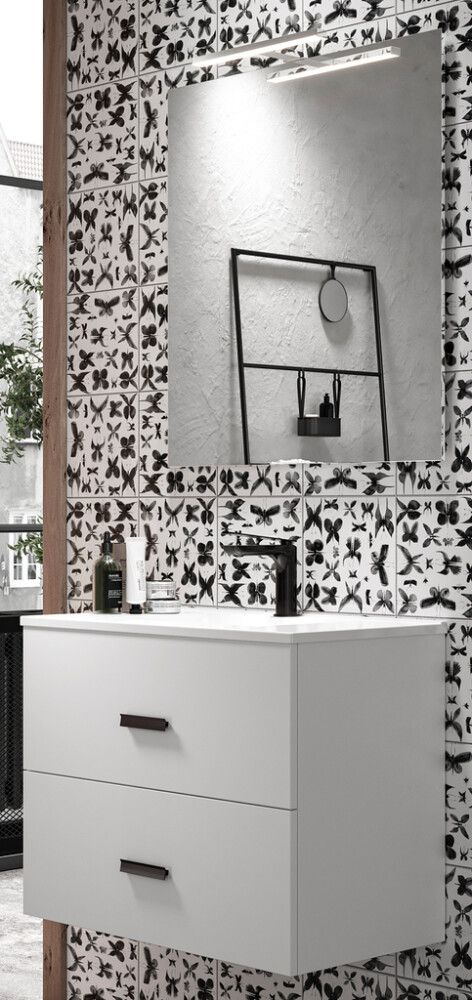 Allaskaappi Ordonez Star 60 cm mattavalkoinen