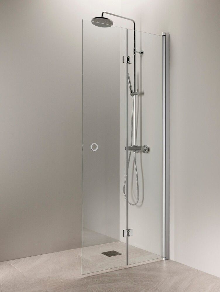 Taittuva suihkuseinä Vihtan Puro 5 rengasvedin kirkas matta