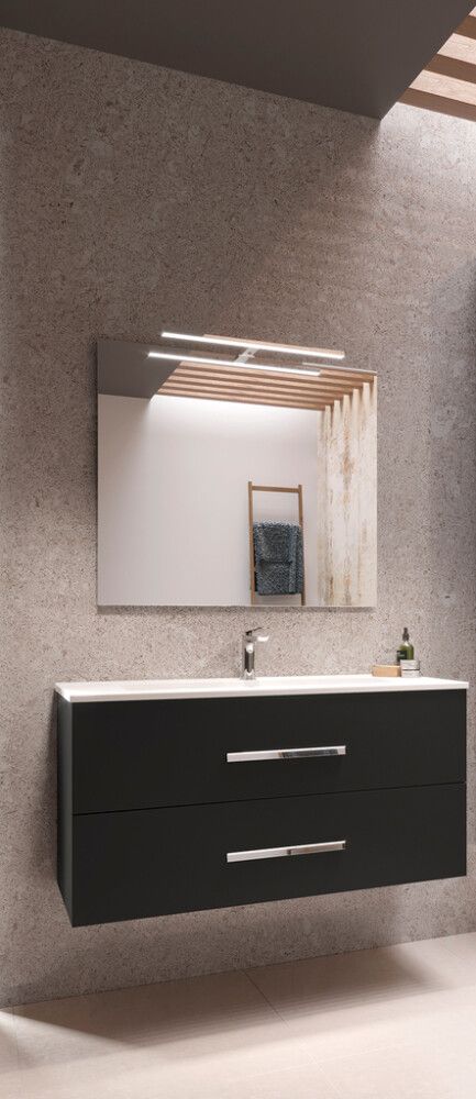 Allaskaappi Ordonez Star 100 cm mattamusta