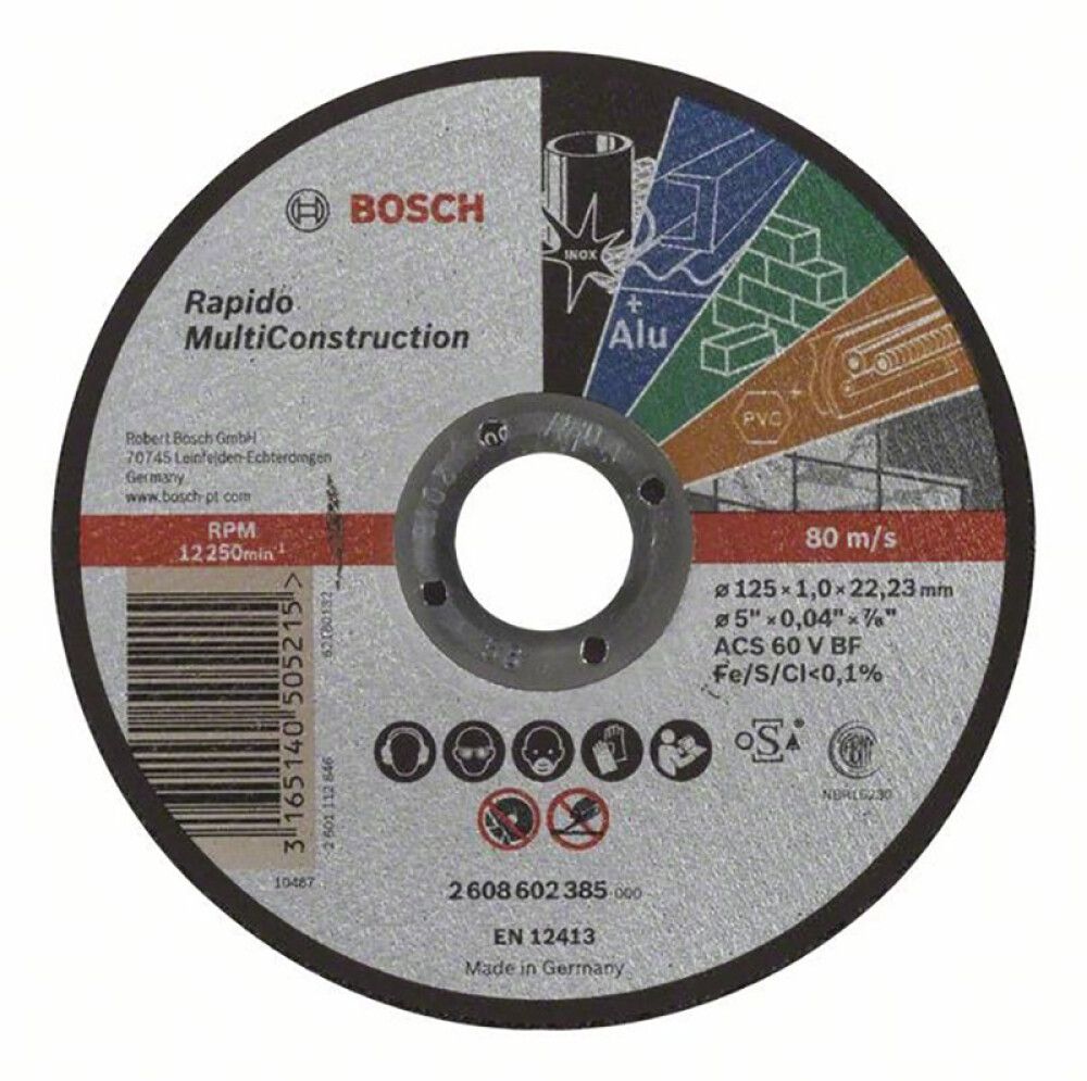 Katkaisulaikka Bosch PRO Multi Material 125 x 1,0 mm