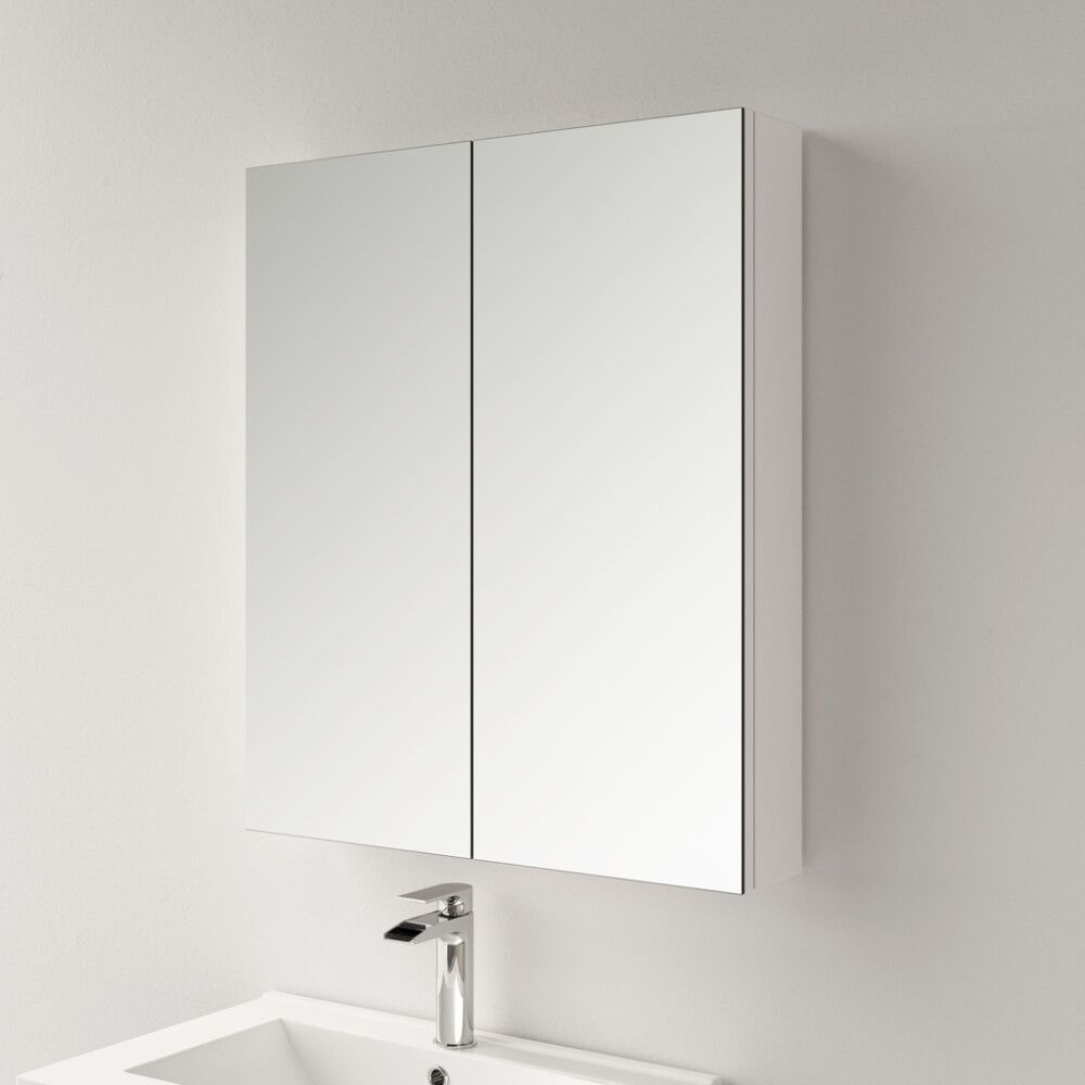 Peilikaappi Ordoñez Star Kiiltävä Valkoinen 60 x 72 cm