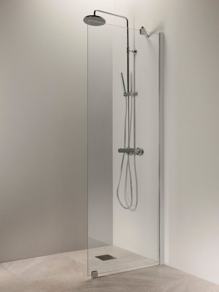 Kiinteä suihkuseinä Vihtan Puro 6 Kirkas Matta