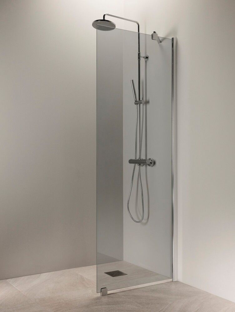 Kiinteä suihkuseinä Vihtan Puro 6 Harmaa Matta