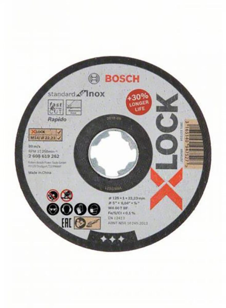 Katkaisulaikka Bosch Stainless Steel and Metal X-Lock 115 mm