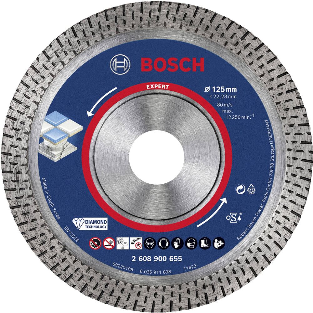 Timanttikatkaisulaikka Bosch EXPERT HardCeramic 125 x 22,23 x 1,4 mm