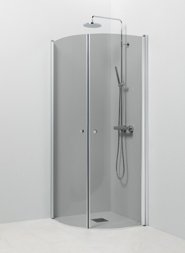 Suihkukulma Vihtan Pisara 4+4 harmaa