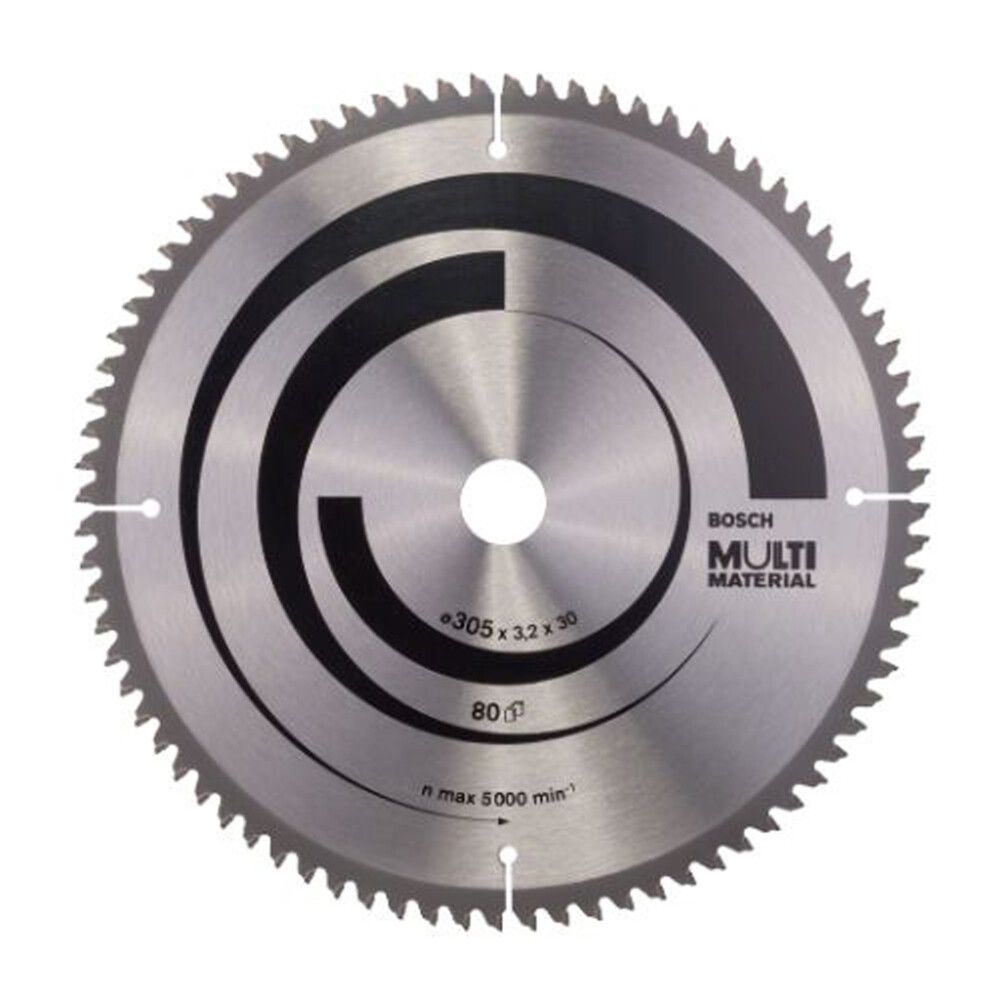 Pyörösahanterä Bosch Multi Material 305 x 3,2 mm T80