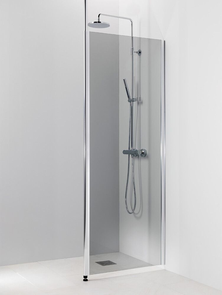 Kiinteä suihkuseinä Vihtan Ocean 1 harmaa kiiltävä