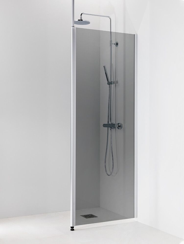 Kiinteä suihkuseinä Vihtan Ocean 1 harmaa kiiltävä 40 cm