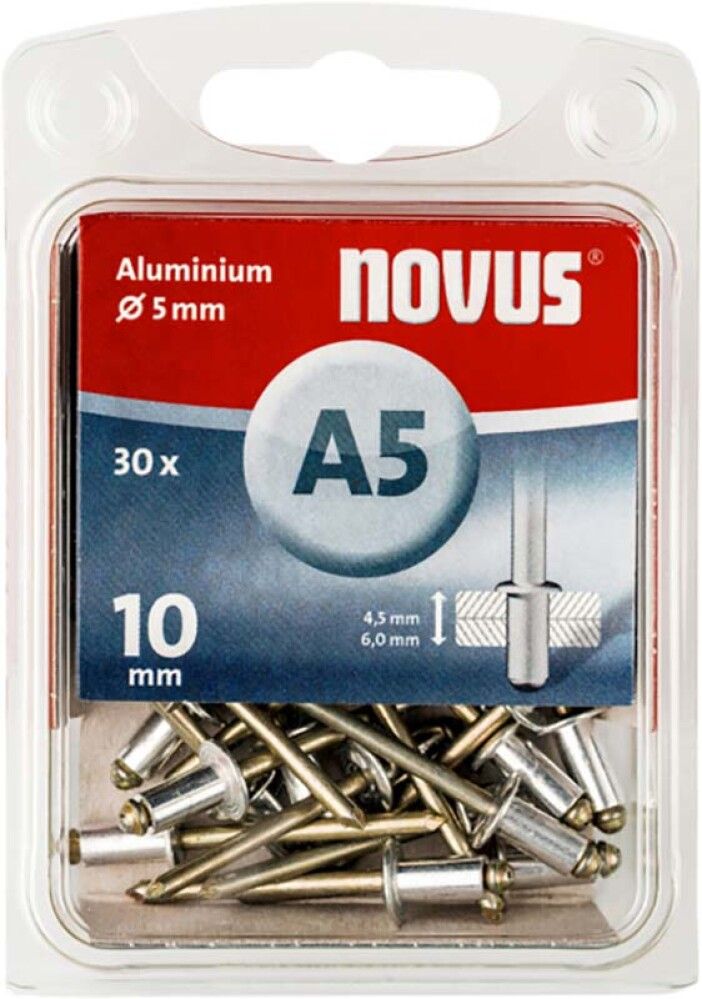 Alu-Niitti Novus A5 x 10mm 70 kpl