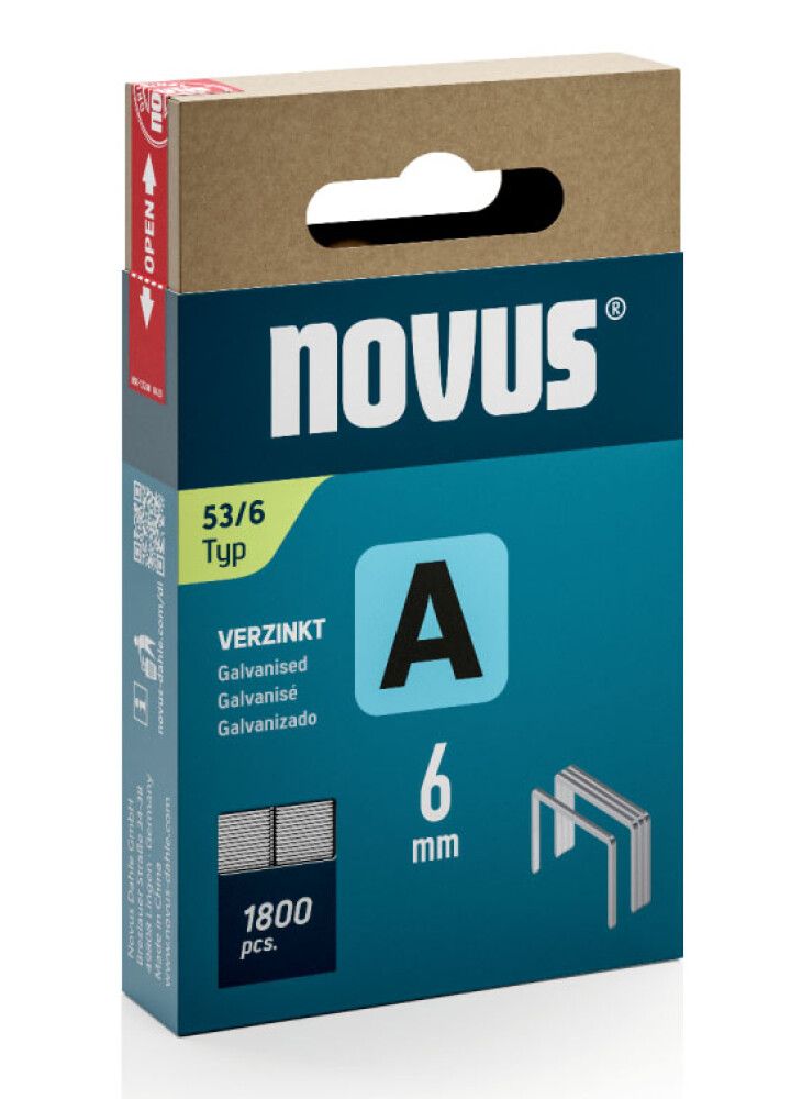 Sinkilä Novus A53/6 mm Galvanoitu 1800 kpl