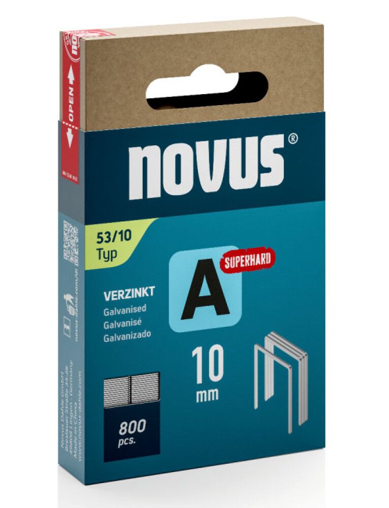 Sinkilä Novus A53/10 mm Superhard Galvanoitu 800 kpl