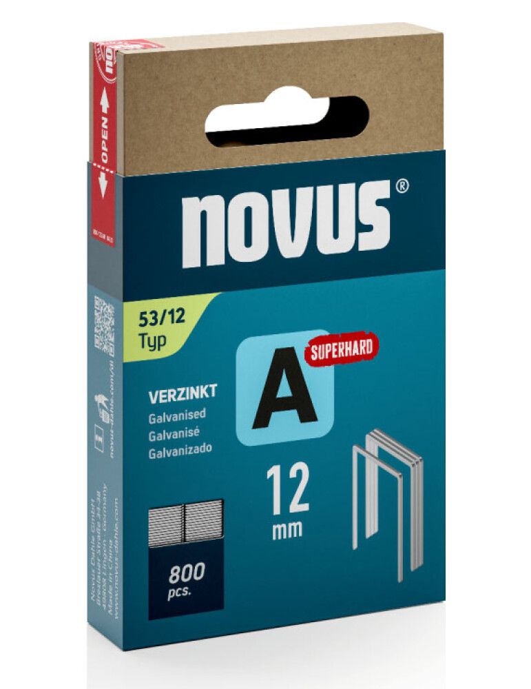 Sinkilä Novus A53/12 mm Superhard Galvanoitu 800 kpl