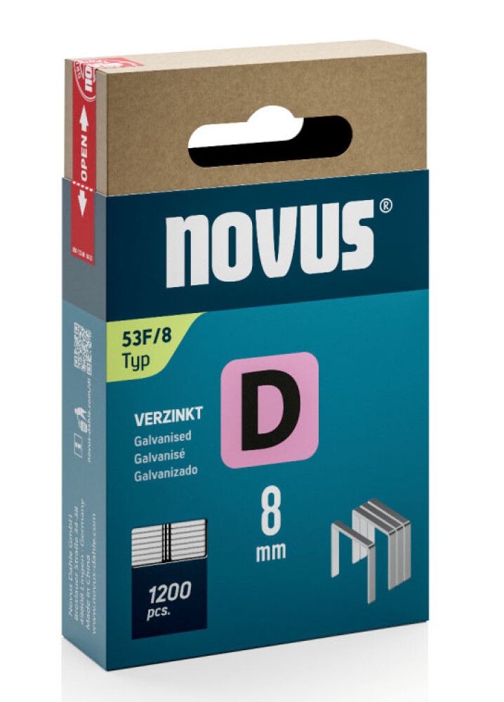 Sinkilä Novus D53F/8 mm Galvanoitu 1200 kpl