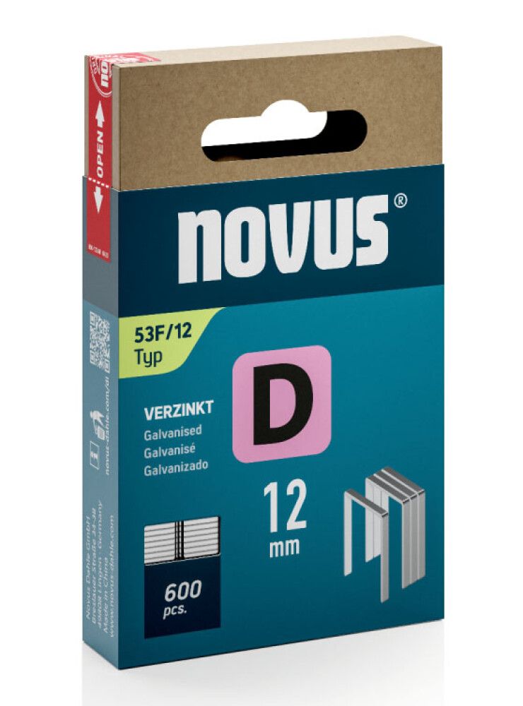 Sinkilä Novus D53F/12 mm Galvanoitu 600 kpl