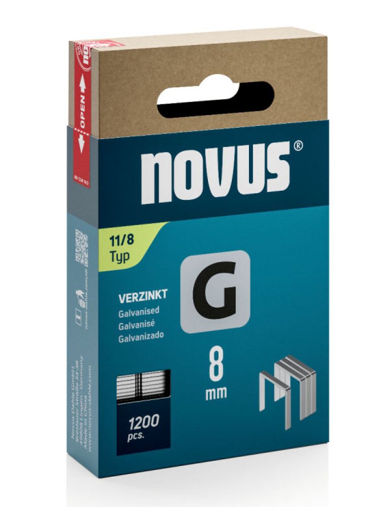 Sinkilä G11/8 mm Novus Galvanoitu 1200 kpl