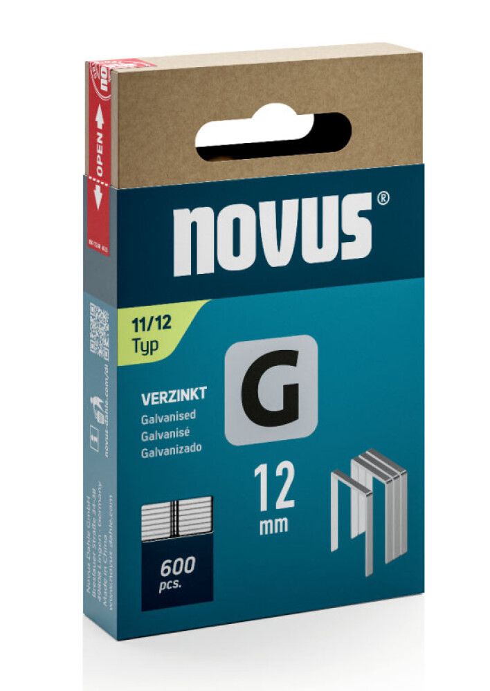 Sinkilä G11/12 mm Novus Galvanoitu 600 kpl