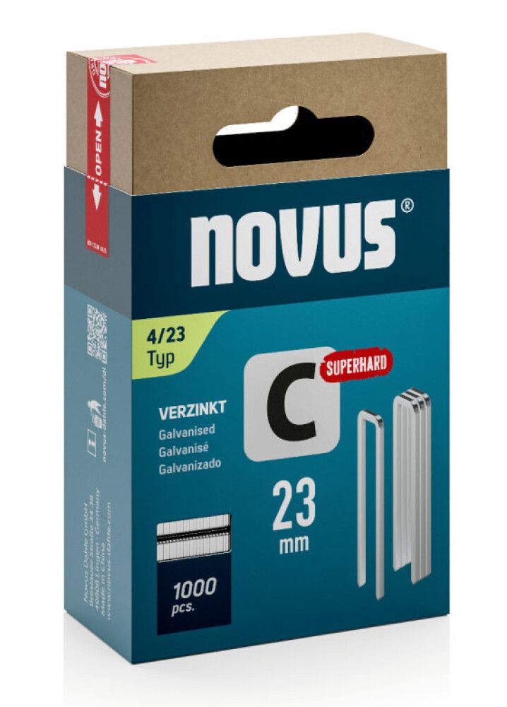Sinkilä C4/23 mm Novus Galvanoitu 1000 kpl