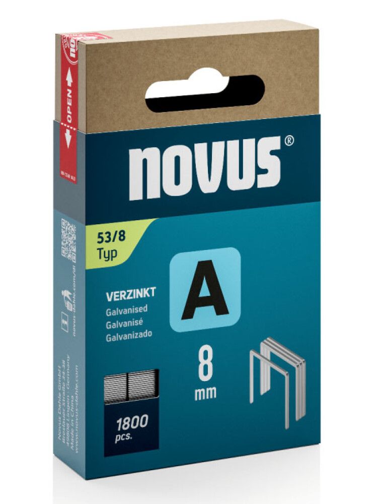 Sinkilä Novus A53/8 mm Galvanoitu 1800 kpl