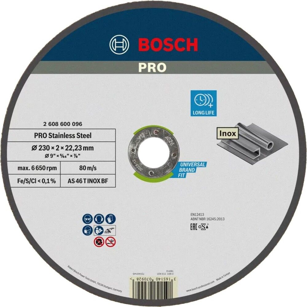 Katkaisulaikka Bosch 230x 2 mm TERÄS
