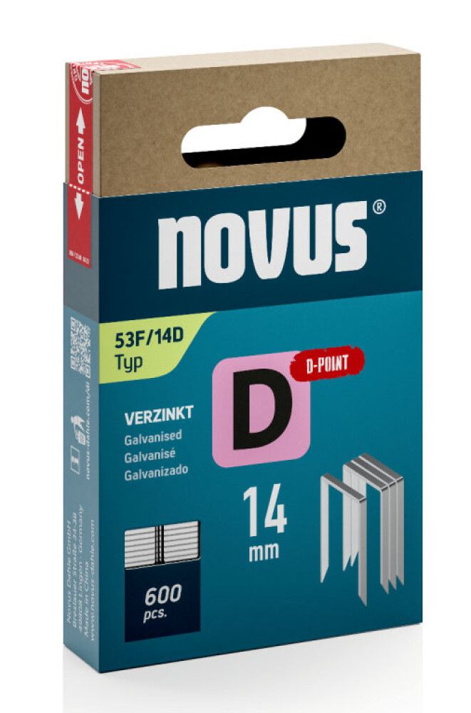 Sinkilä Novus D53F/14 mm D Galvanoitu 600 kpl