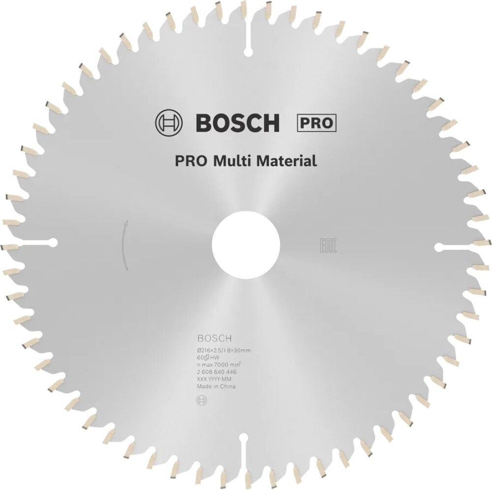 Jiiri- ja katkaisusahanterä Bosch PRO Multi Material Ø 216 mm