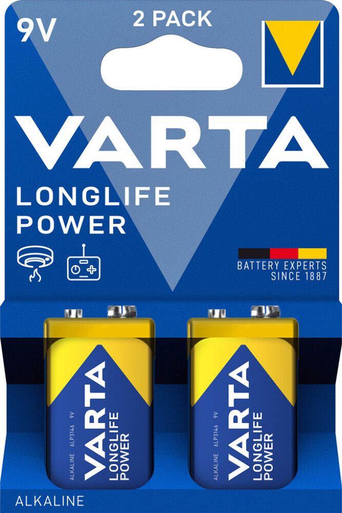 Paristo Varta Longlife Power 9V 2 kpl