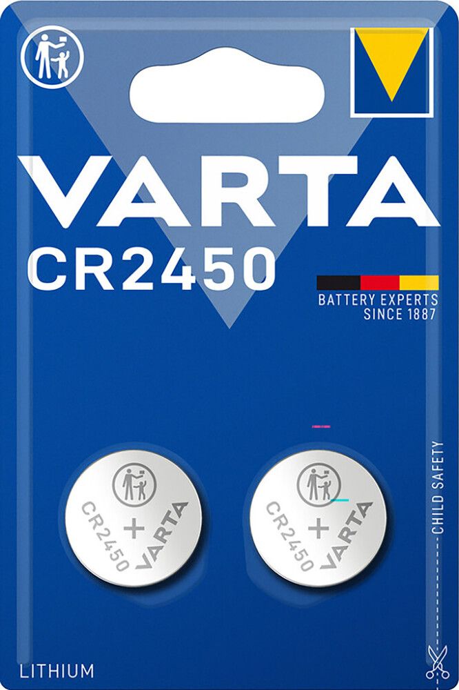 Nappiparisto Varta Professional Lithium CR2450 2 kpl/pkt